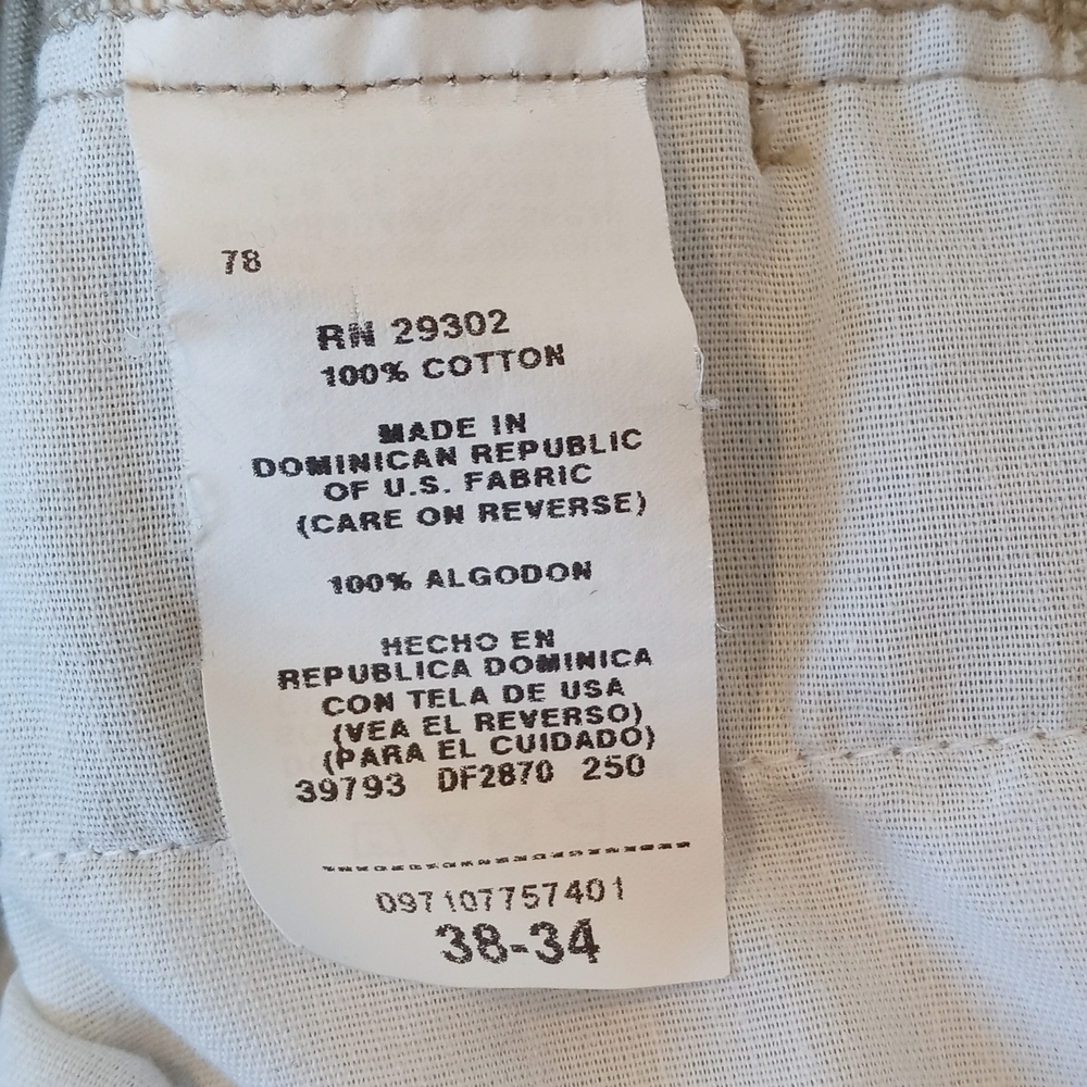 Farah Mens pleated dress pant 38x34 tan - Picture 5 of 5
